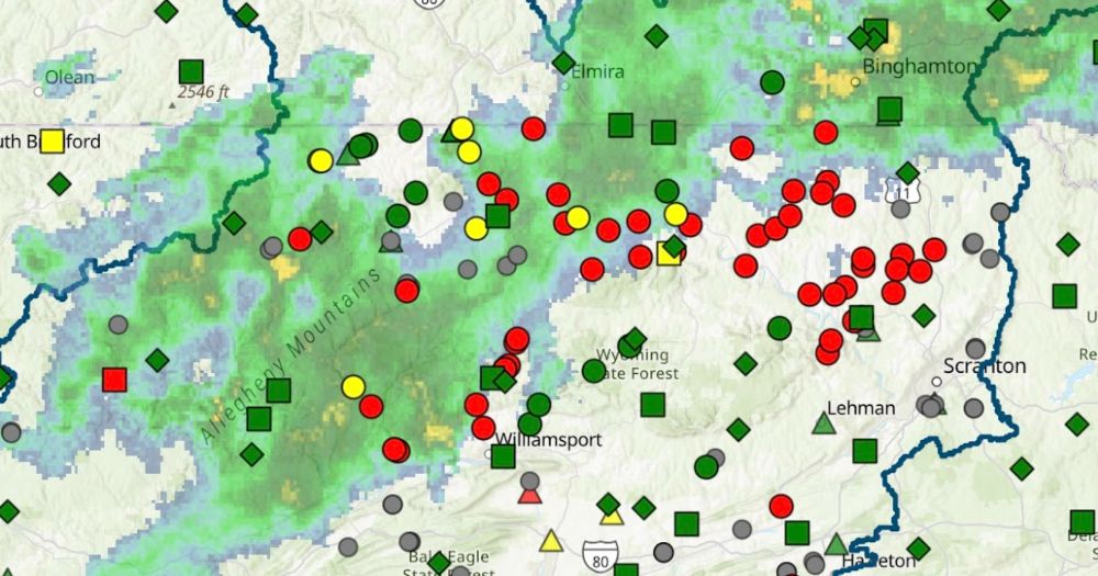 On August 20, the Susquehanna River Basin Commission Hydrologic Conditions Monitor  shows low flow water conditions have triggered water wit...