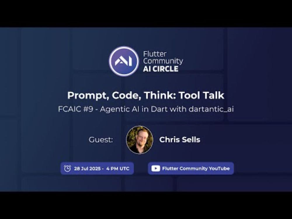 #9 - Prompt, Code, Think: Agentic AI in Dart with dartantic_ai