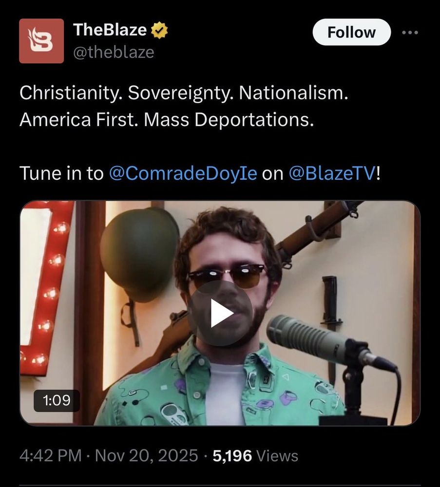 blaze tweet by doyle