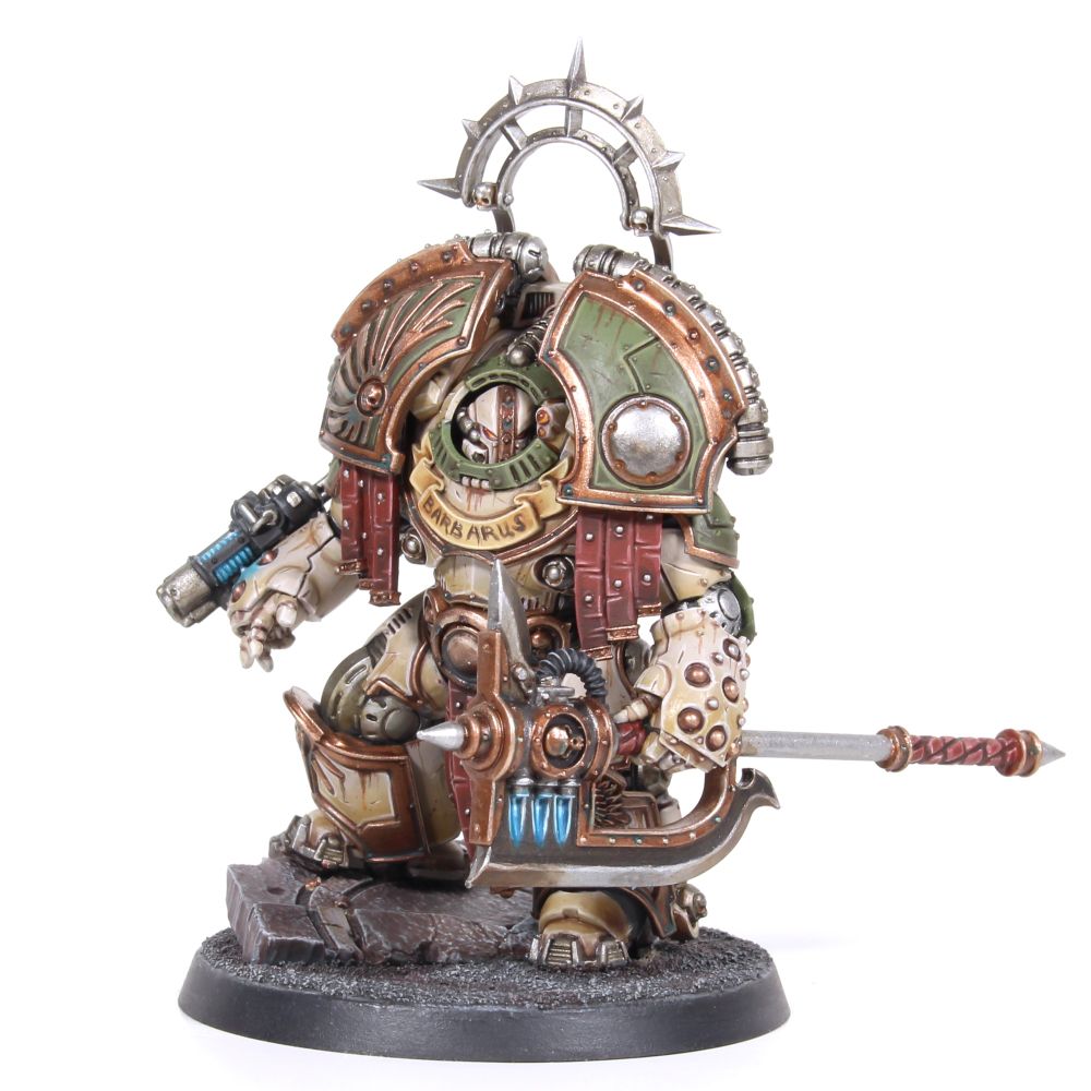 Death Guard Saturnine Praetor with axe - front angle 
