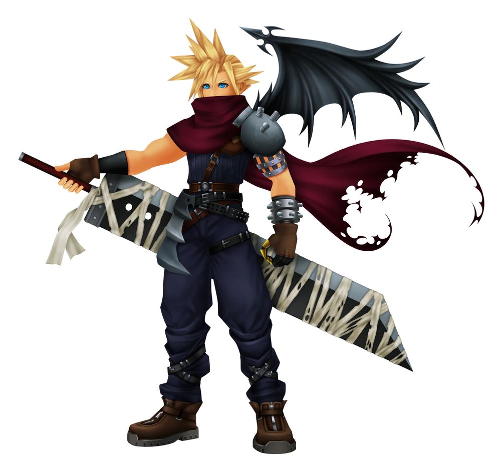 cloud in kingdom hearts