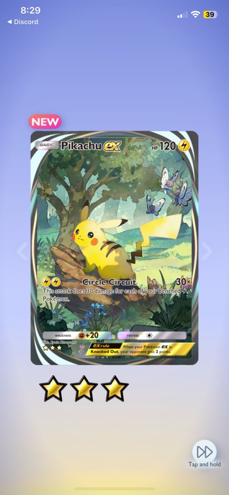 Pikachu card