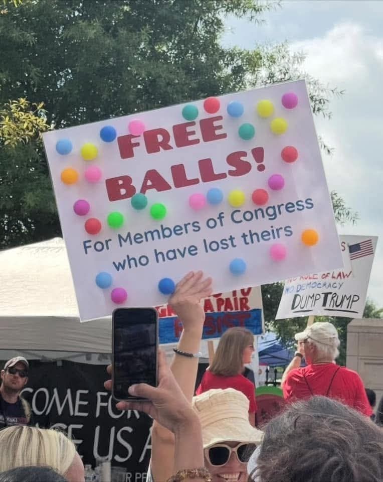 Free Balls 

For members of Congress who have lost theirs. 