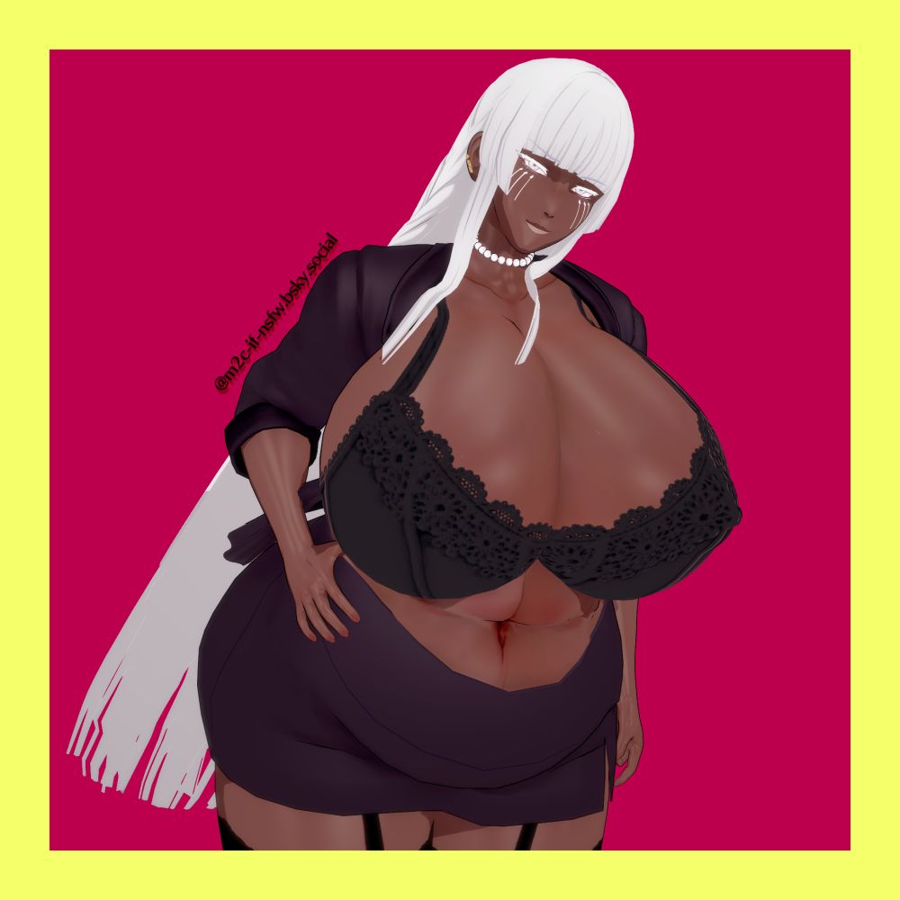 A Koikatsu render of a chubby Brigitta Lycaon from Metaphor: ReFantazio.