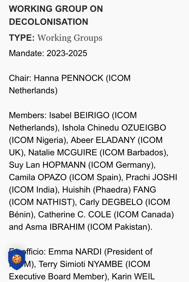 Mitglieder der ICOM Working Group on Decolonisation.