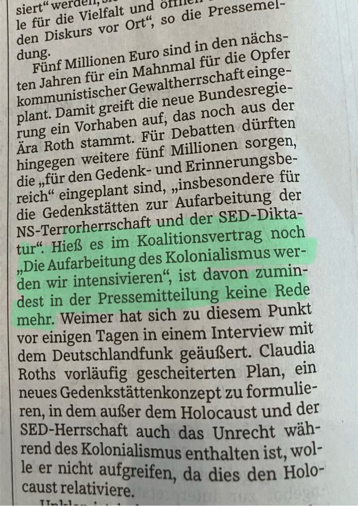 Auszug aus Süddeutscher Zeitung vom 01.08.2025 zur Erhöhung des Haushalts von Staatsminister Weimer (BKM) im Bundeshaus 2026.