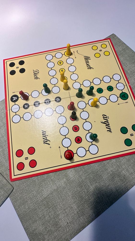 Mensch ärgere dich nicht Spielbrett.