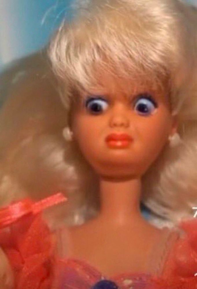 Disgusted and surprised Barbie 