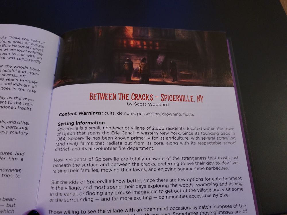 Kids on Bikes module "Between the Cracks" by Scott Woodward from the Hardcover Deluxe rulebook