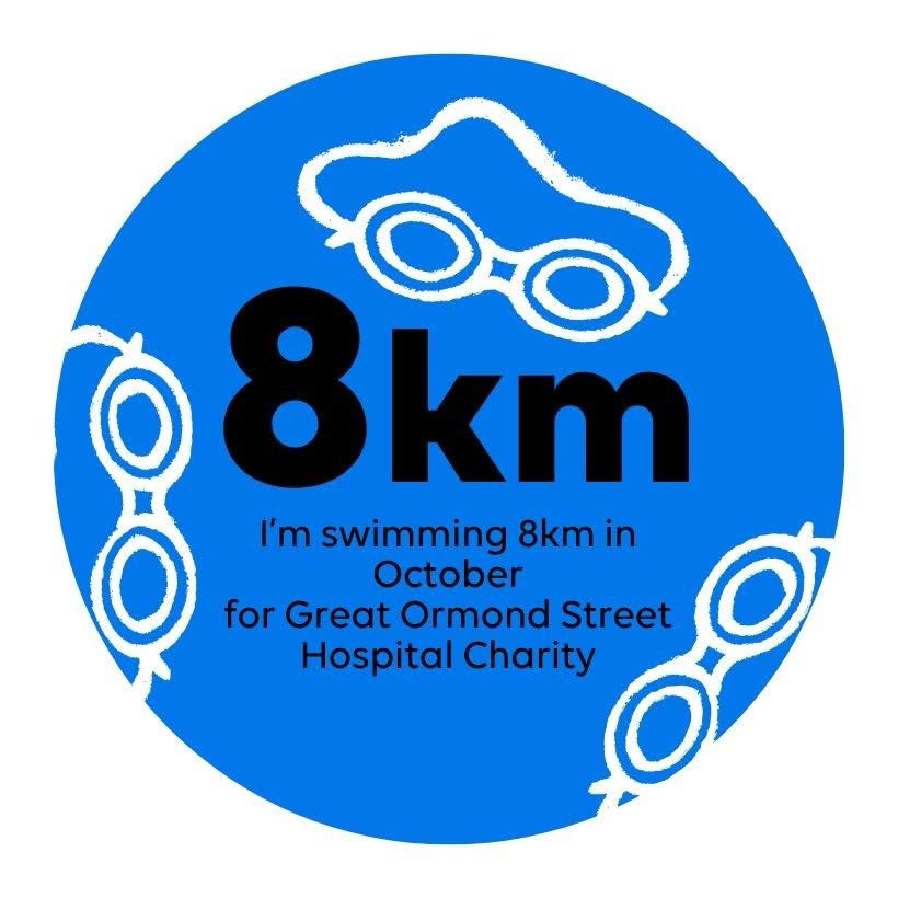 Logo announcing 8km 