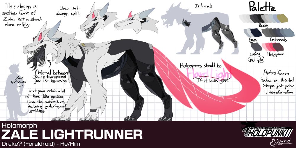 Character sheet for Zale Lightrunner (Feral Form)