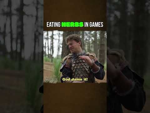 eating random things in games...