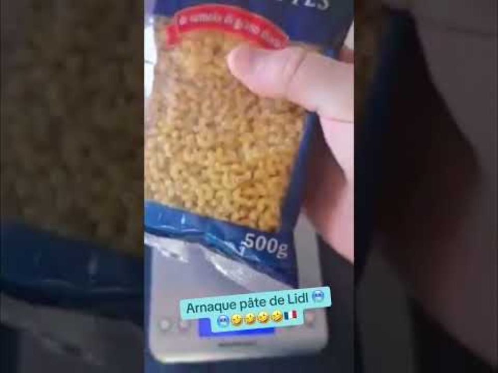 100 g d’écart à la pesée pour les pâtes Lidl ￼