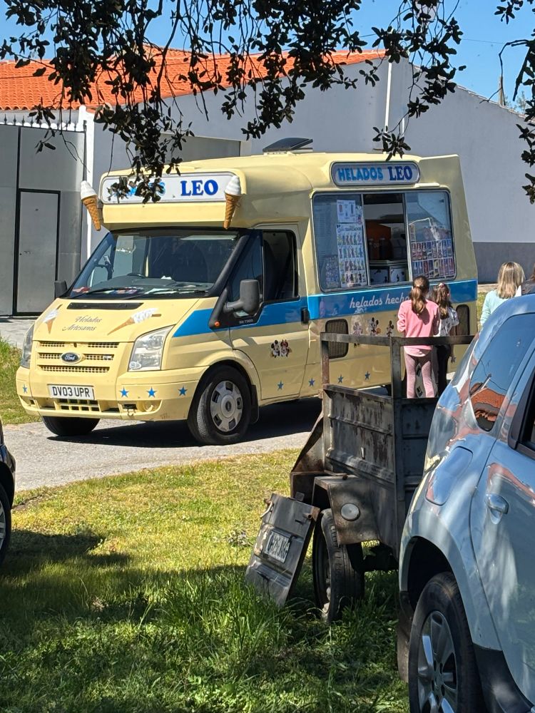 Ice cream van in rural Spain. 