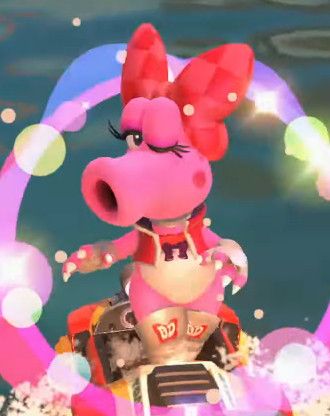 Birdo going pussy and tummy out on a car