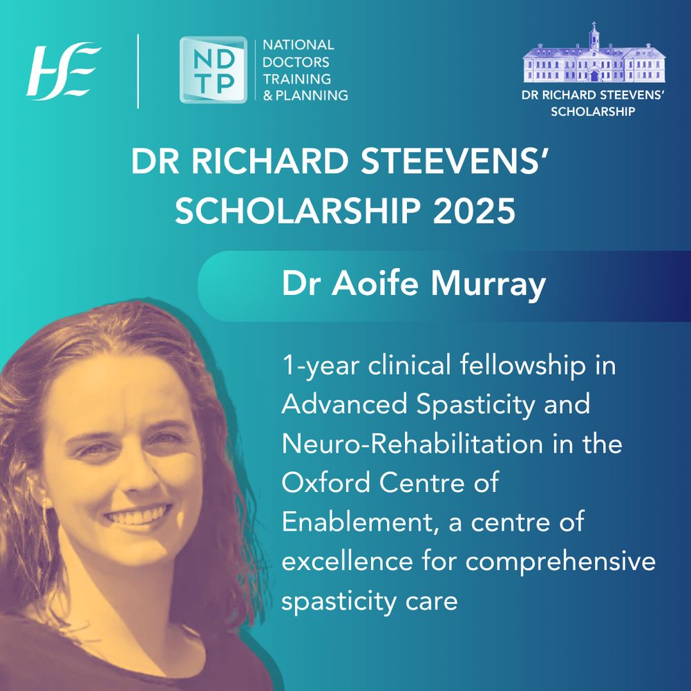 Dr Richard Steevens’ Scholarship 2025

Dr Aoife Murray

1-year clinical fellowship in Advanced Spasticity and Neuro-Rehabilitation in the Oxford Centre of Enablement, a centre of excellence for comprehensive spasticity care
