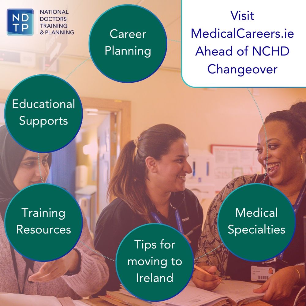 Visit to learn about:
- Career Planning
- Educational Supports
- Training Resources
- Tips for moving to Ireland
- Medical Specialties

Visit www.medicalcareers.ie