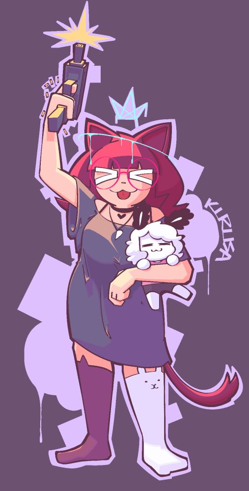 Angie (me) holding a firearm and my wife, shooting straight into the air because I am silly and bored :>

A lighting study