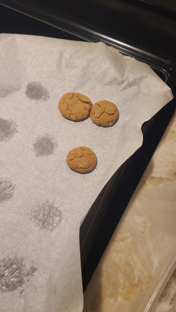 Cookies on a pan