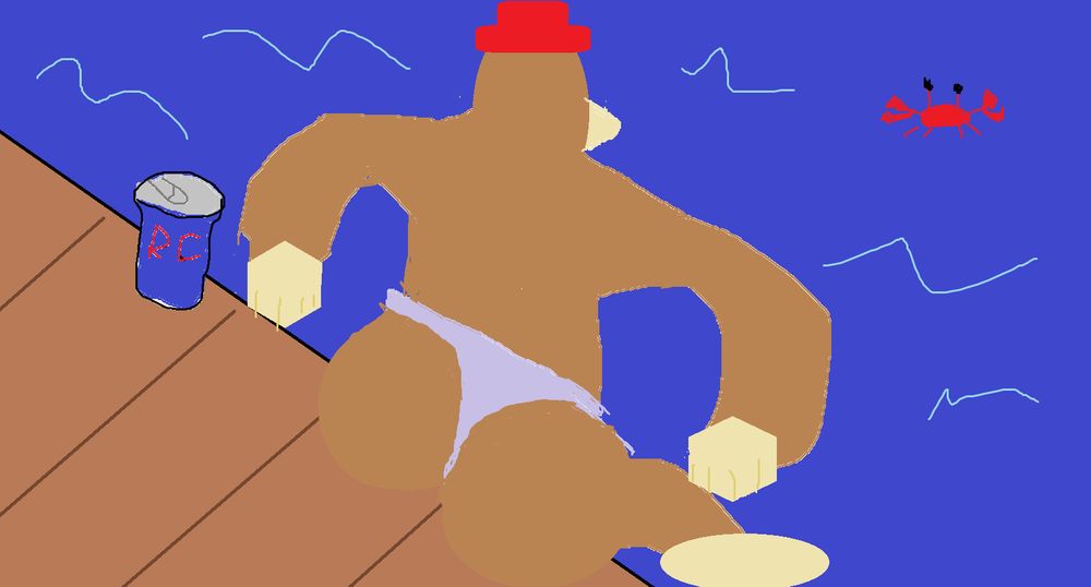 Dumpthaniel Kongathon enjoying the pier-side with his favorite beverage, an ice cold can of R.C Cola