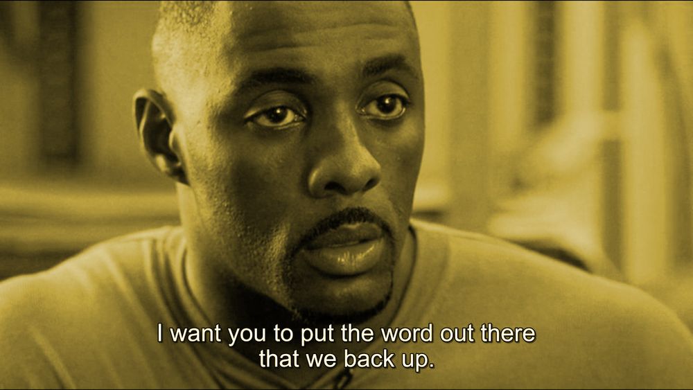 Idris Elba but yellow like the famous Michael Parenti video