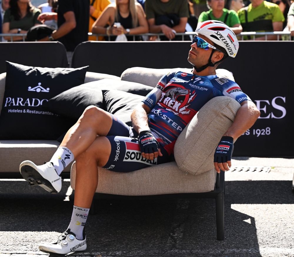 Mikel Landa before the start of La Vuelta.
