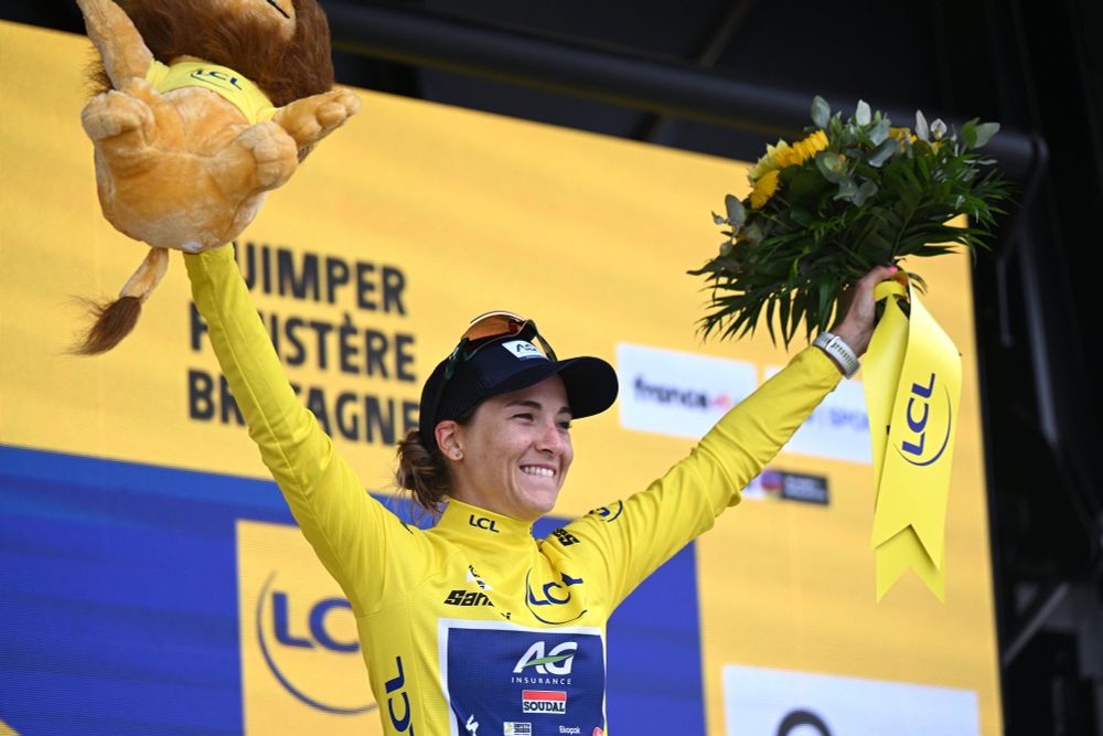 Kim Le Court is the first African woman to lead a Grand Tour.