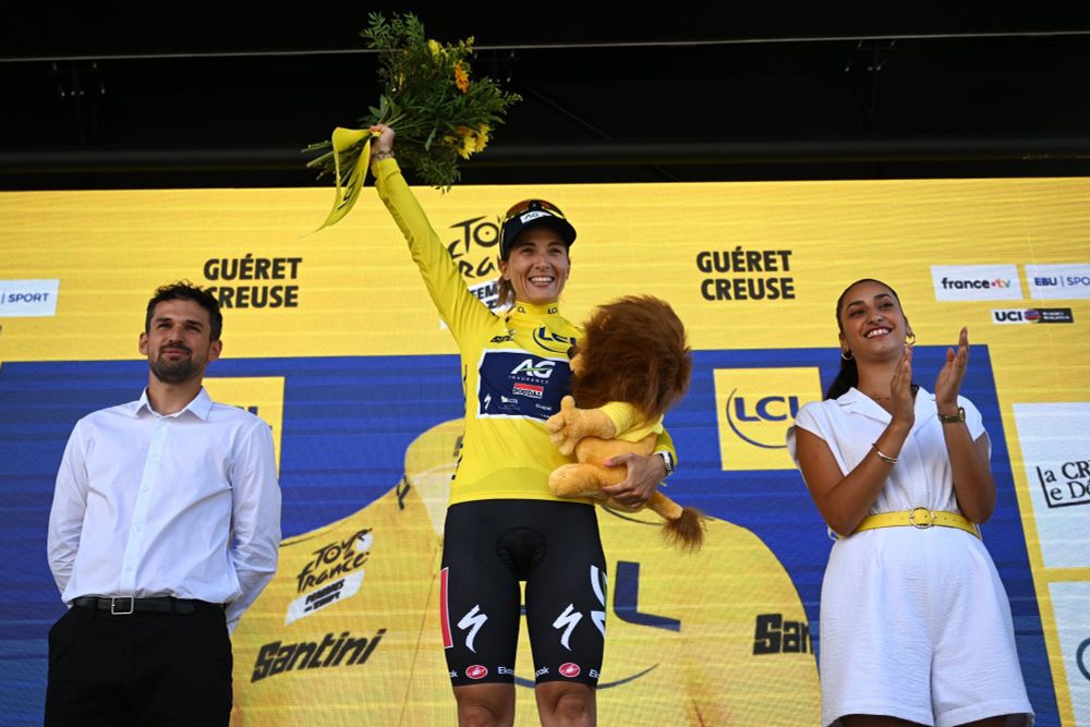 Kim Le Court is back in yellow at the Tour de France Femmes.