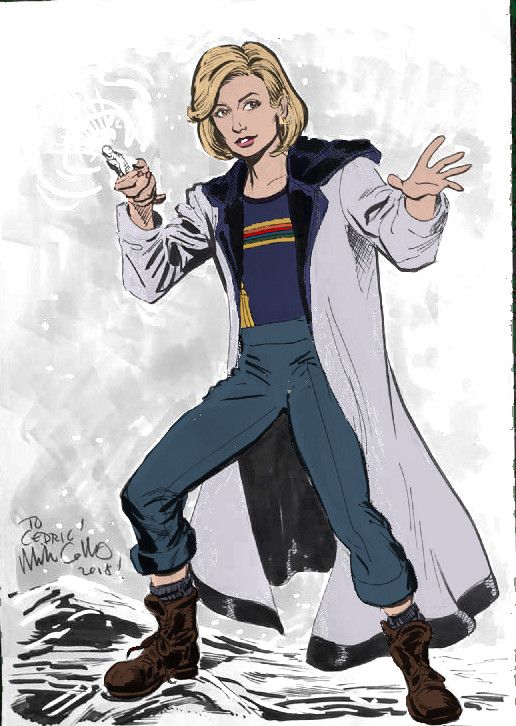 Thirteenth Doctor by Mike Collins, colored by Dana Holtzbert.