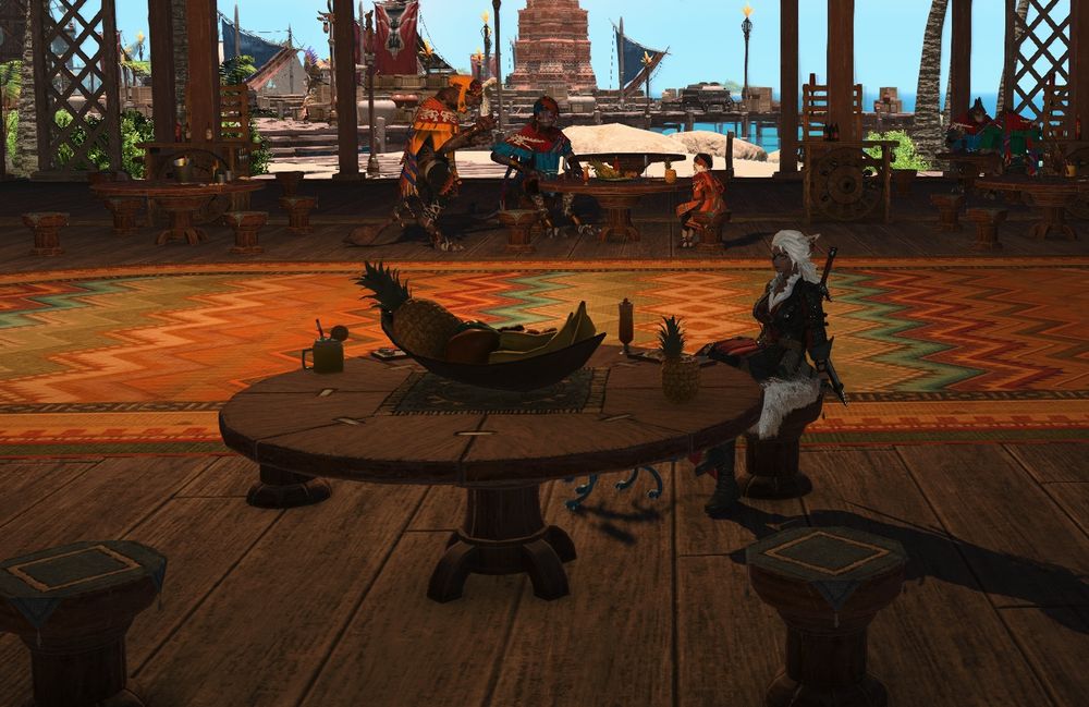 Wyra Mewrilah sitting politely at a table.