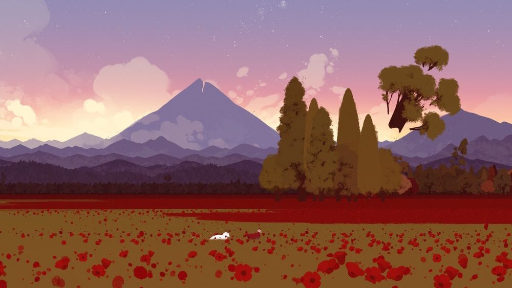 Precioso paisaje de primavera