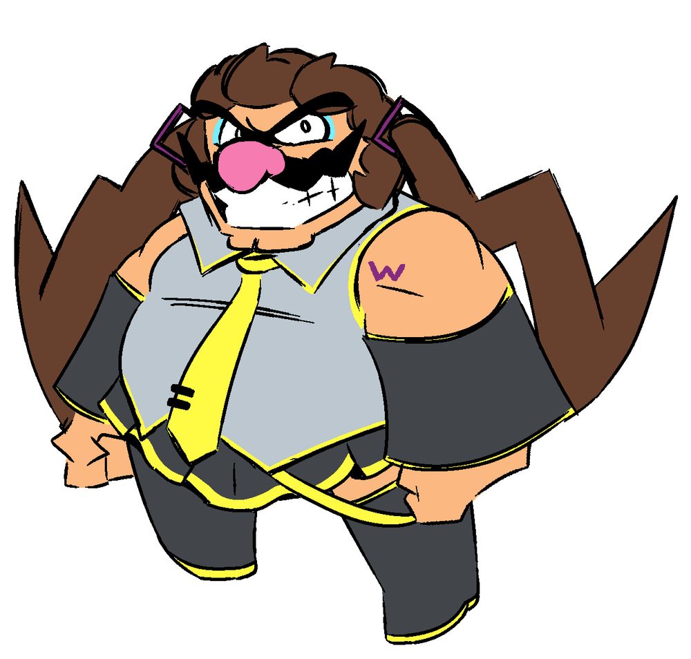 Same image as before but with his hat removed