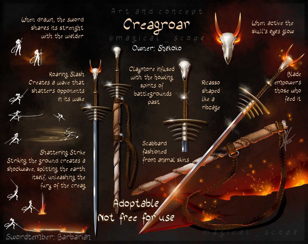 greatsword for a barbarian capable of opening fissures in earth.