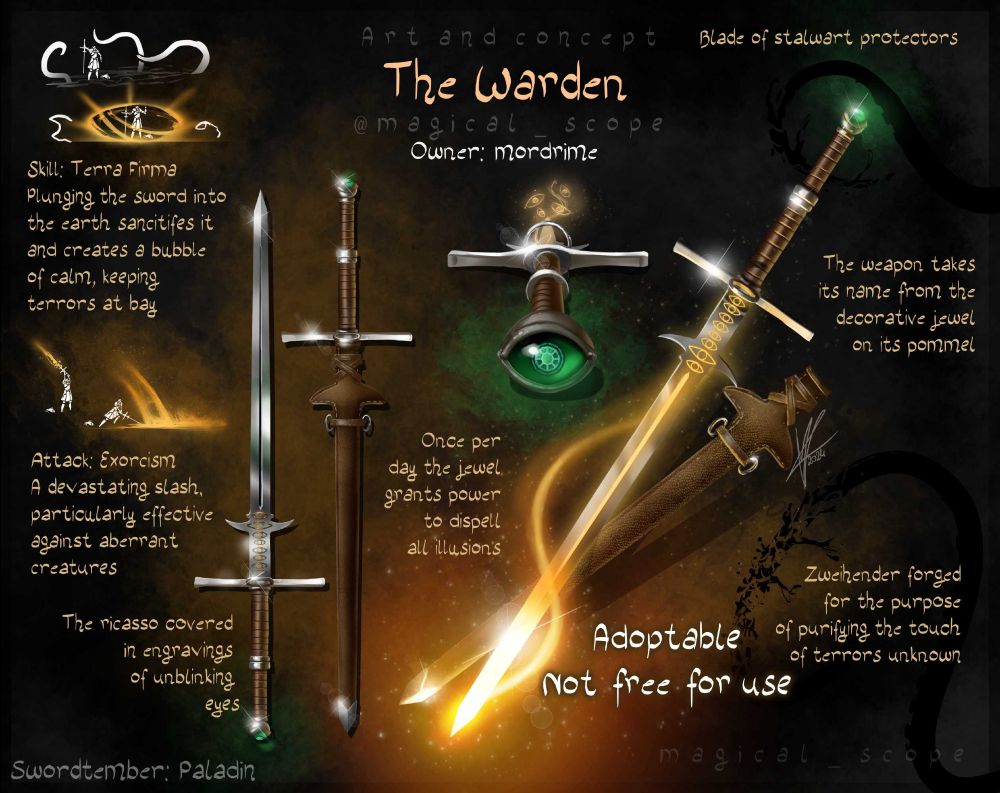 Zweihander capable of warding off eldritch influences.