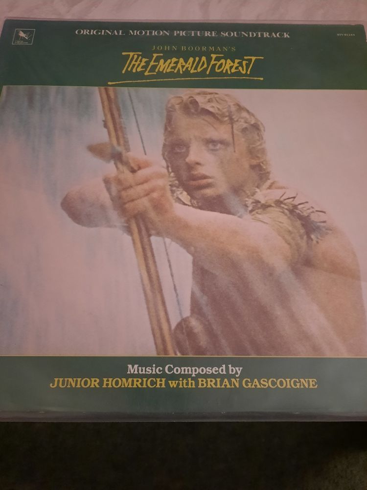 The Emerald Forest soundtrack on vinyl by Junior Homrich and Brian Gascoigne