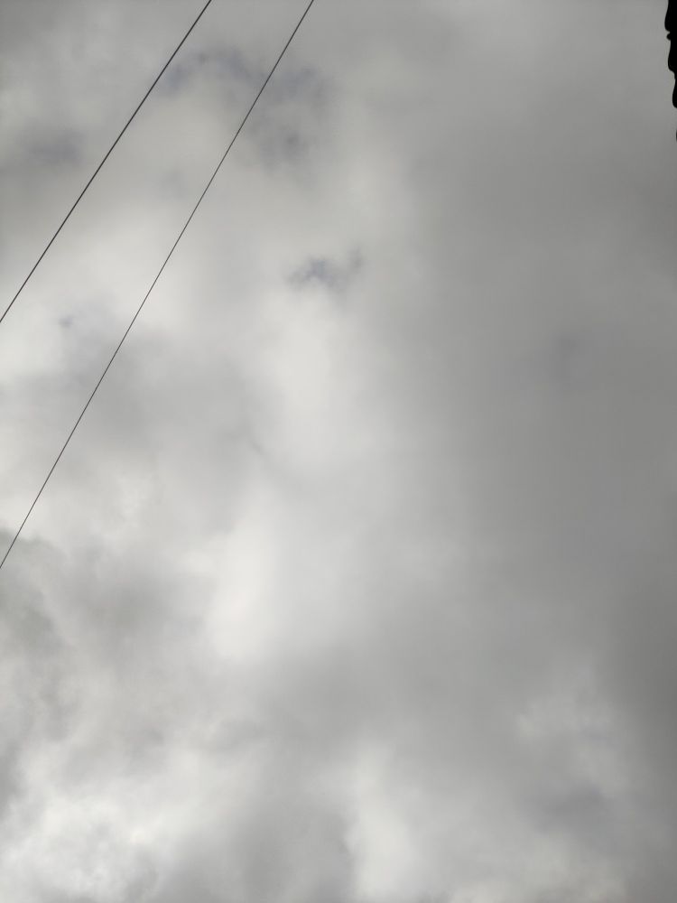 Un ciel pas très bleue.