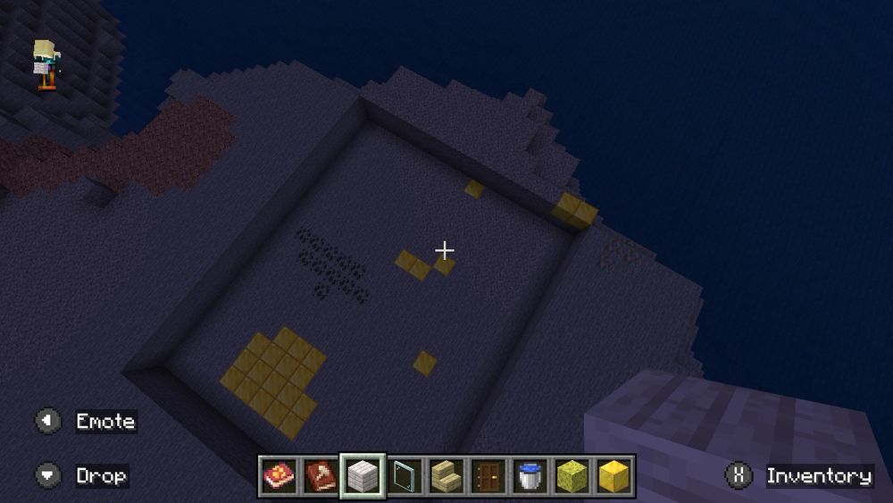 A level, rectangular base for the foundations