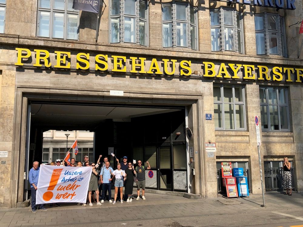 Streik Münchner Zeitungsverlag – Foto: MM-Dirk Walter
