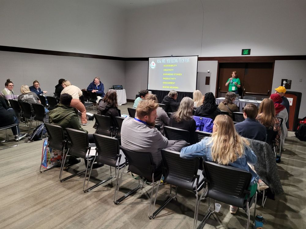 Sharing tech tools with a crowded session!