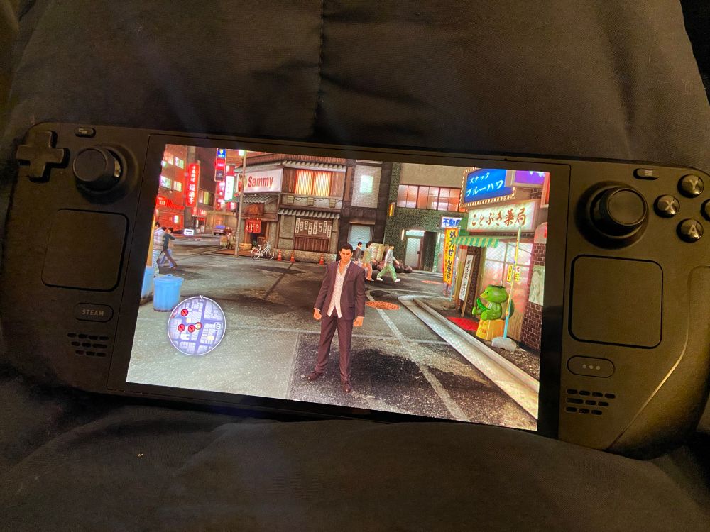 Yakuza 0 on Steam Deck