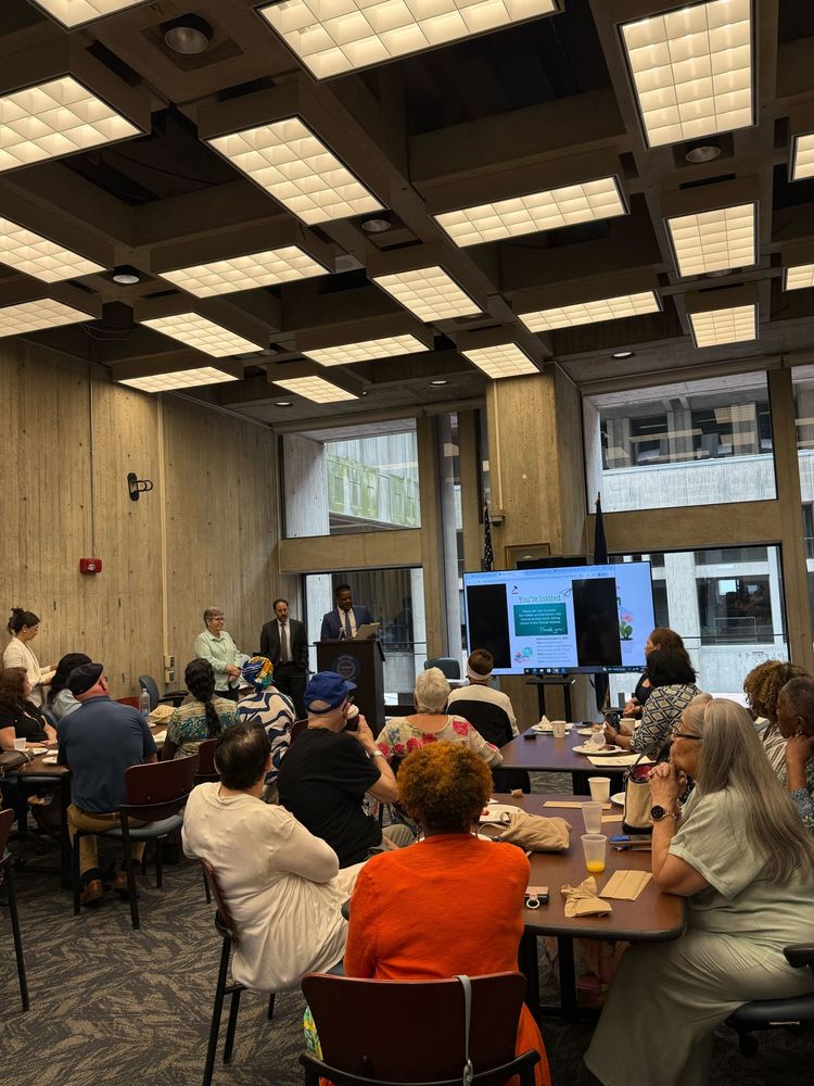 Councilor Santana addresses a room full of Boston Public School Teachers recognizing those who are retiring after years of dedicated service. 
