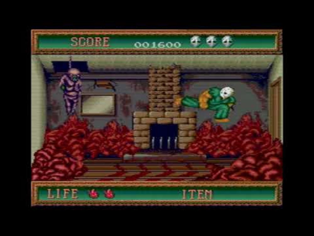 Mega Splatterhouse for Genesis/Megadrive 1 level build WIP