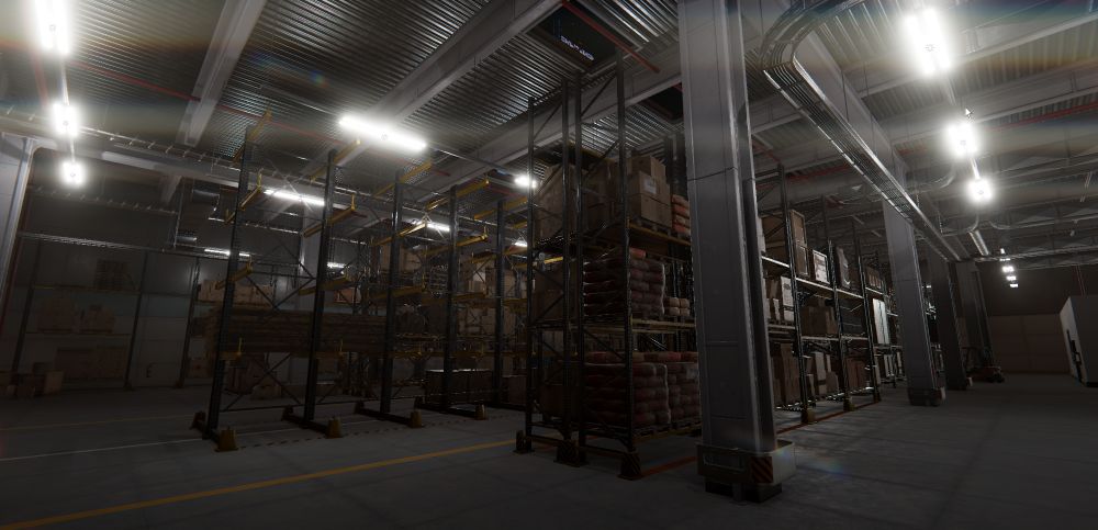 another angle of the warehouse