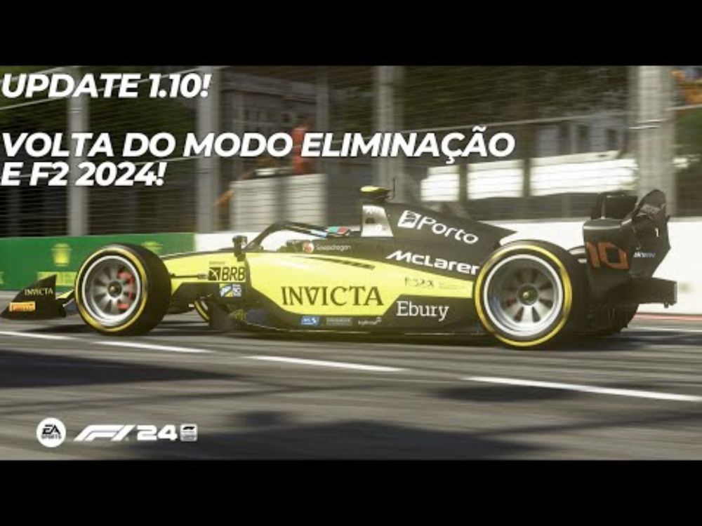 [F1 24] Update 1.10: Atualizações de carros da F1, Modo Eliminação de volta e F2 2024 (gameplay!)