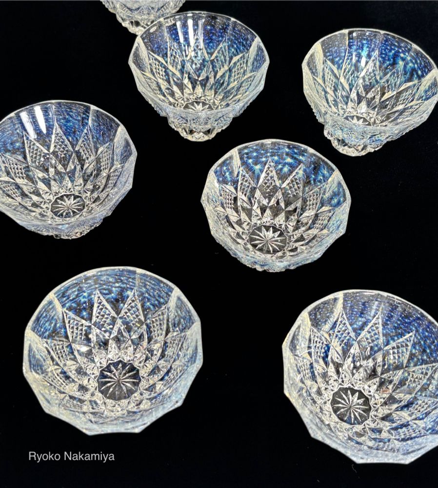 江戸切子   天開盃「シリウス」　
edokirko
cut glass
sake glass
Ryoko Nakamiya
KIRIKO TORIKO