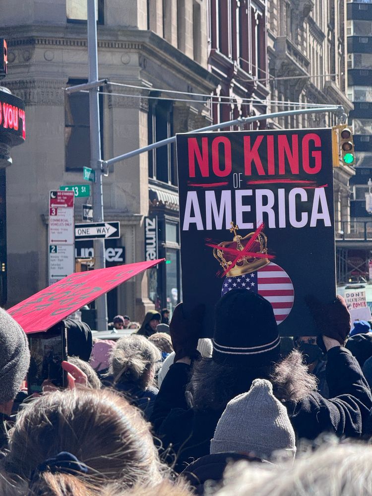 50501 protest in NYC 2/17/25 