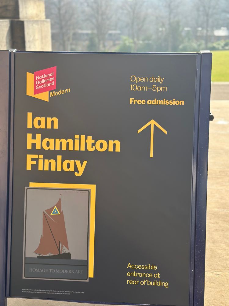 Poster for Ian Hamilton Finlay exhibition 