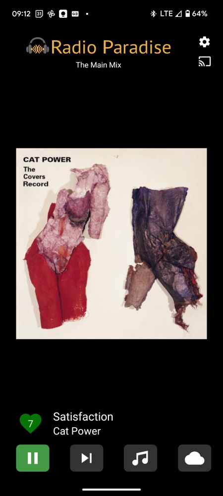 Album cover for the remake of the song Satisfaction by artist Cat Power. 