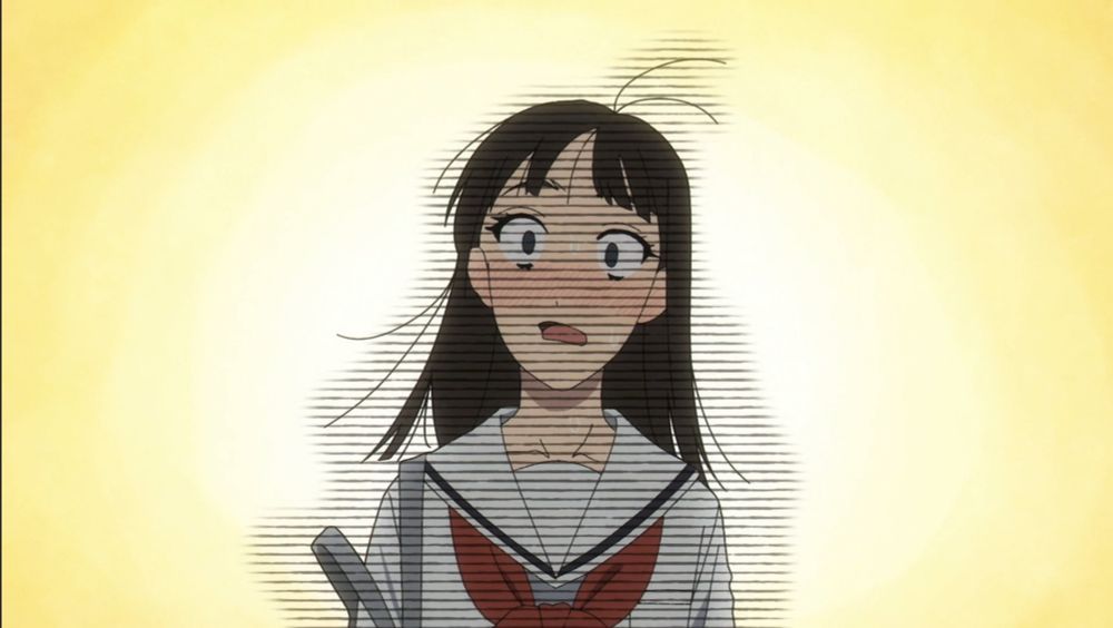 A screenshot from the anime Yano-kun's Ordinary Days. Showing the character Yoshida Kiyoko.