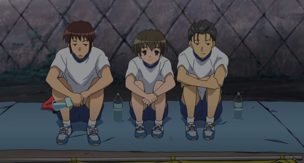 Screenshot of Kyoto Animation's anime "The Melancholy of Haruhi Suzumiya"